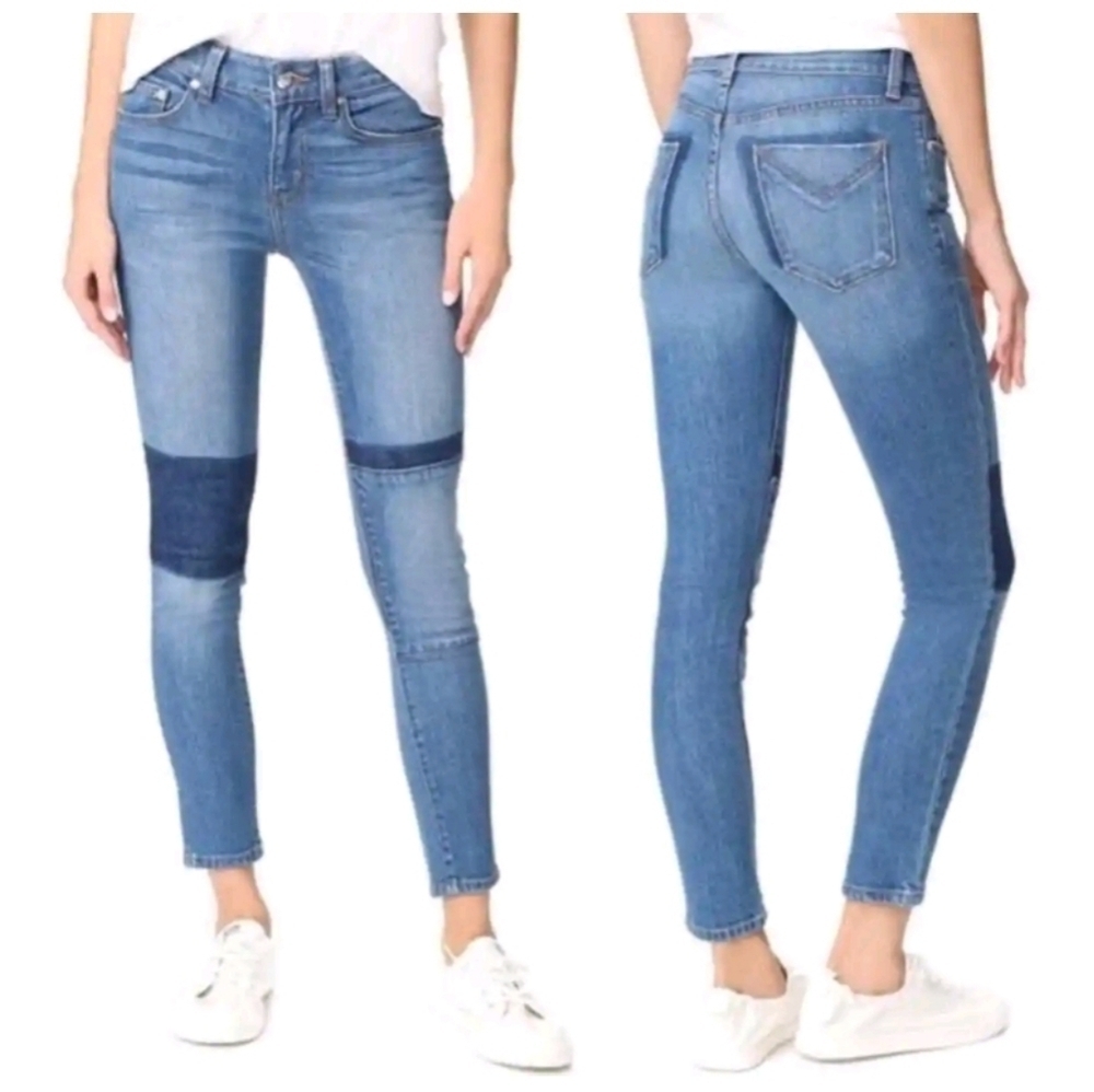 Derek Lam 10 Crosby Devi Patch Mid-Rise Skinny Jeans